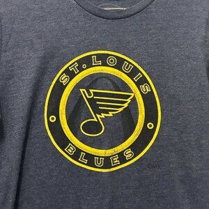 Majestic Threads heather blue St Louis Blues men's Large t-shirt